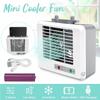 Mini Portable Air Conditioner Air Cooler Fan USB Home Bedroom Office Personal Space Desktop Air Cooling Fan with Phone Holder