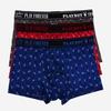 [Playboy] Men's Line Art Trunks 3-Pack Premium Polyester PMD2115 [Shipped from Korea] 100% Authentic