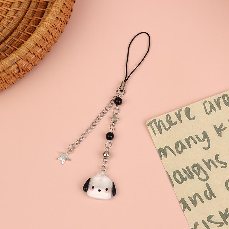 Y2K Pochacco Phone Lanyard Cute Transparent Anime Puppy Mobile Phone Chain Couple Keychain Camera Pendant Best Friend Gifts