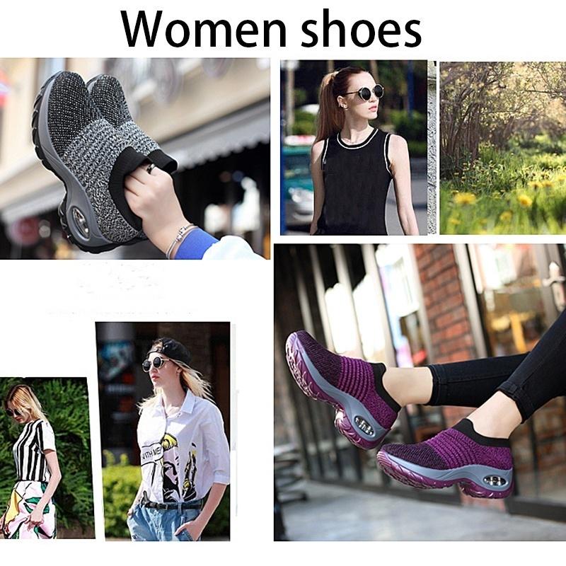 Купить Женщины Повседневный клин Фитнес-скольжение на кроссовках Дамы ...