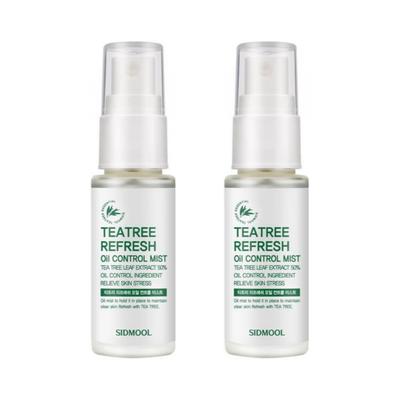 Seed Water Tea Tree Refresh Oil Control Mist 30 ml Spray Olej Papír Ustalovač prášku, 2 kusy