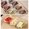Space Efficient Spice Organiser Leakproof Stackable Container Transparent Kitchen Storage Box For Herbs Seasonings Salt