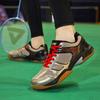 Badminton Shoes Contrasting Color Tennis Carbon Plate Breathable Sports Shoes Wear-resistant Shock-absorbing Training Shoes Table Tennis Shoes