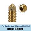For Bambu Lab A1/A1 Mini Hotend Kit Fast Speed Printing Head Assembly Thermistor Heater 0.2/0.4/0.6/0.8mm Hardened Steel Nozzle