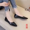 Single shoes women's 2025 spring new Korean version versatile shoes children shallow mouth pointed flat bottom Doudou shoes ladyshoes tide