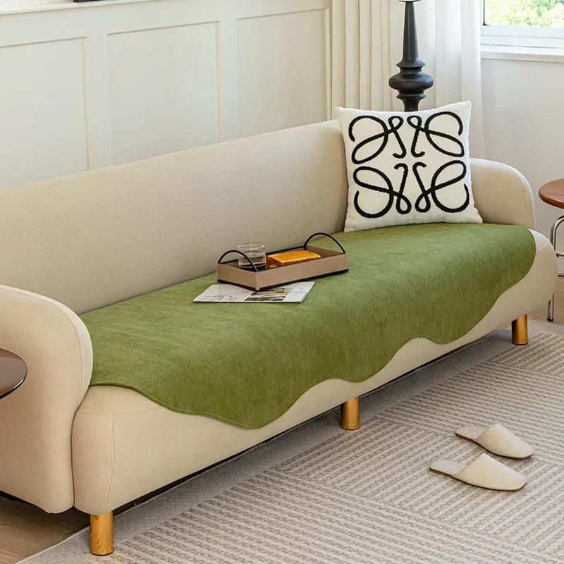 Chenille Special-shaped Sofa Cover for Living Room Modern Sofa Cushion Mat Couch Protector Covers Thick Chair Towel Home Decor