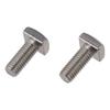 2pcs M8 X 20mm / M8 X 0.79" Square Head Bolt 304 Stainless Steel Fully Thread Machine Screws