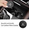 CKU5 2Pcs Car Accessories Water Coaster Console Mug Drink Anti-Slip Mat For Lexus CT200h ES250 ES300h IS250 IS200 GS300 GS460 GX470