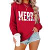 Women's Loose Comfortable Casual Fashionable Character Printing Round Neck Long Sleeved Sweatshirt
