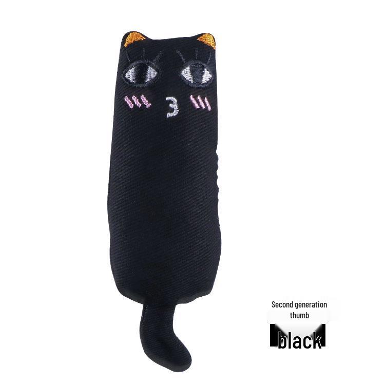 Pure Cotton Catnip Plush Teaser Stick - Cute Pet Self-Play Toy