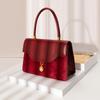 Retro Red Velvet Wedding Bag, Crossbody Small Square Bag, High-end Hand-held Xiuhe Dress, Bridal Bag