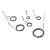 6PCS Rod Guide Rings Tip Repair Kit Stainless Steel Ceramic Various Size Fishing Accessory for DIY Rod Fishing Pole