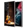 Capa de Celular Elétrica Retro Rock Music Para Samsung S25 Edge S24 FE Galaxy S21 S20 FE S23 S22 Ultra S10 Plus S10E Capa Transparente