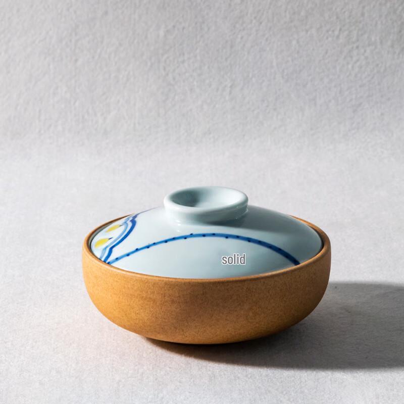 Naijiang Japanese Ceramic Steamed Egg Pot with Lid