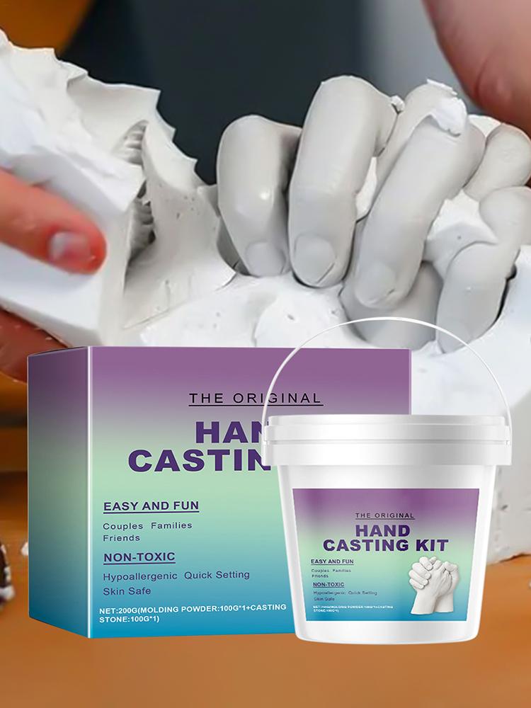 3D Ton Hände Form Kit Kreatives Familien Paare Hände Gießset Souvenir Baby Kinder Handabdruck Form Gips Gießwerkzeuge