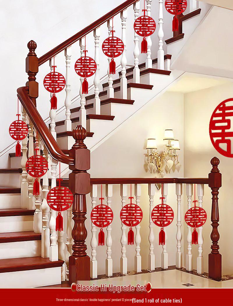 

Wedding Staircase Handrail and Room Decoration Pendant Set