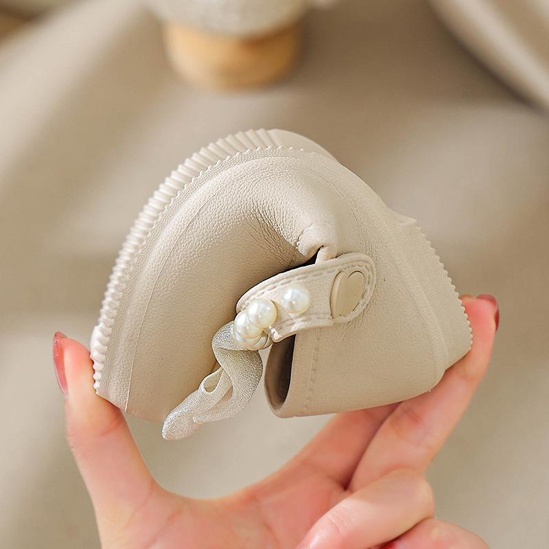 Mädchen Moccasin Sandalen rutschfest Frühling/Herbst 2026 - Weiche Sohle Prinzessinnen Schuhe