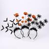 Colorful Spooky Spiders/Bat Shape Hairband Women Student Photography Hairband Spooky Spiders Shape Washing Face Headbands