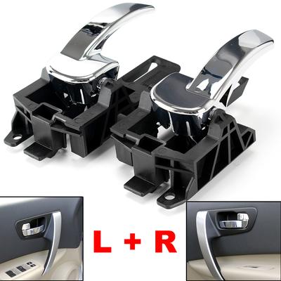 2 Pair Car Auto Interior Door Handle Inside Inner Knob Left Right Front Rear 80670JD00E 80671JD00E For Nissan QASHQAI
