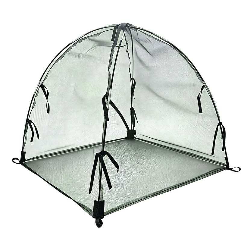 Plant Insect Net, Portable Easy-Install Garden Bug Net Cover, Garden Plant Mosquito Bird Protection Cover, White, Medium, 2 Pack