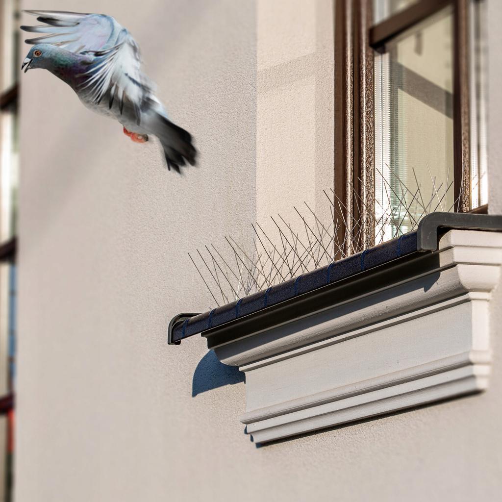 KADAX Bird Spikes Pigeons Stainless Steel 9pcs 3m