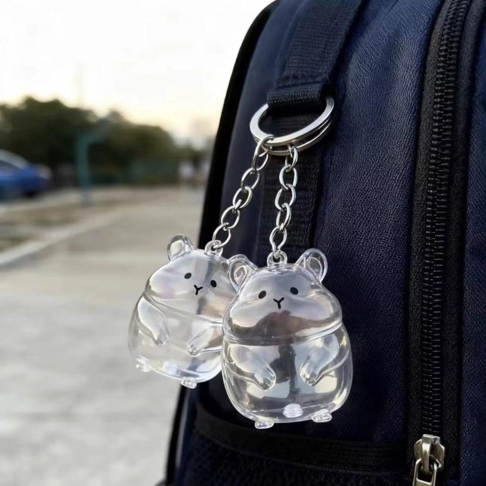 Pet Shaped Hamster Hair Storage Hair Container Pet Hair Memorial Keyring  Jewelry Gift