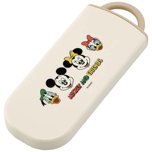 Skater Trio Set Chopsticks Spoon Fork Disney Mickey Mouse & Friends Cooking for Children Antibacterial Made In Japan TACC2AG-A