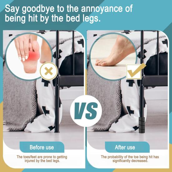 4Pcs Spiral Furniture Leg Protector Non-Slip Floor Protection Anti-collision Reusable Universal Noise Reducing Bed Sofa Chair Table Leg Protective