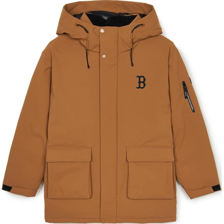 New MLB Boston Red Sox Down Jacket Unisex Camel 3ADJB1446-43CAS