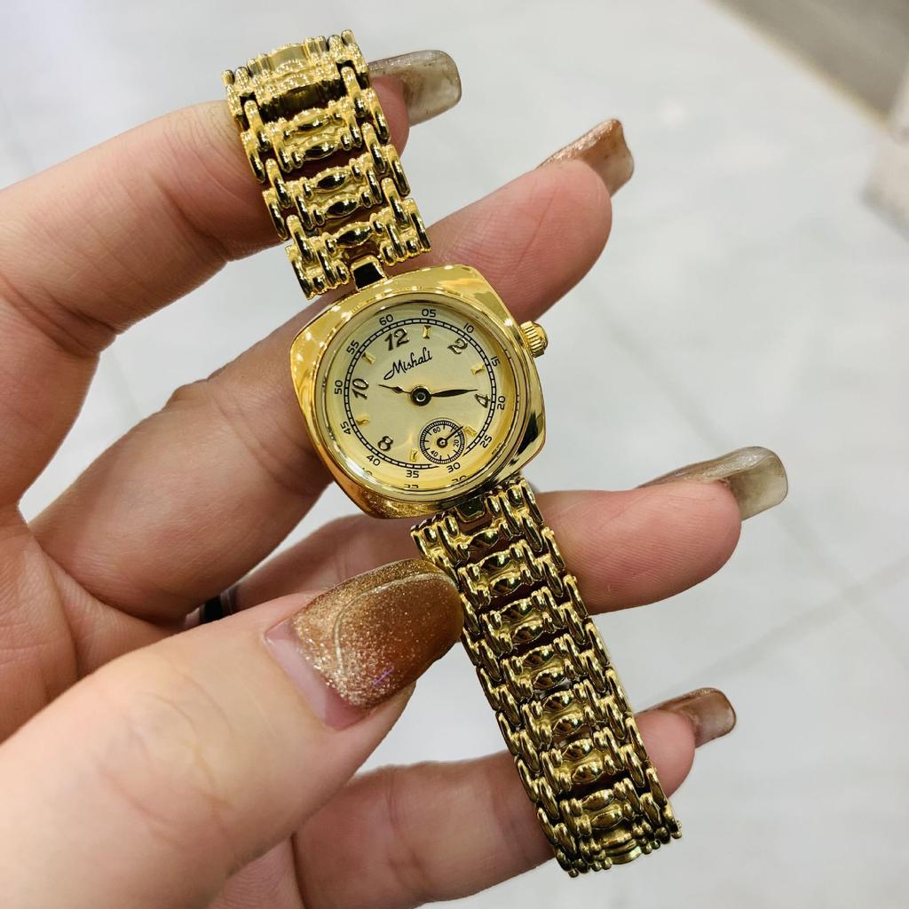 Women'S Watch Gold Second Hand Independent Women'S Watch Fashion Small Plate High-End Women'S Watch