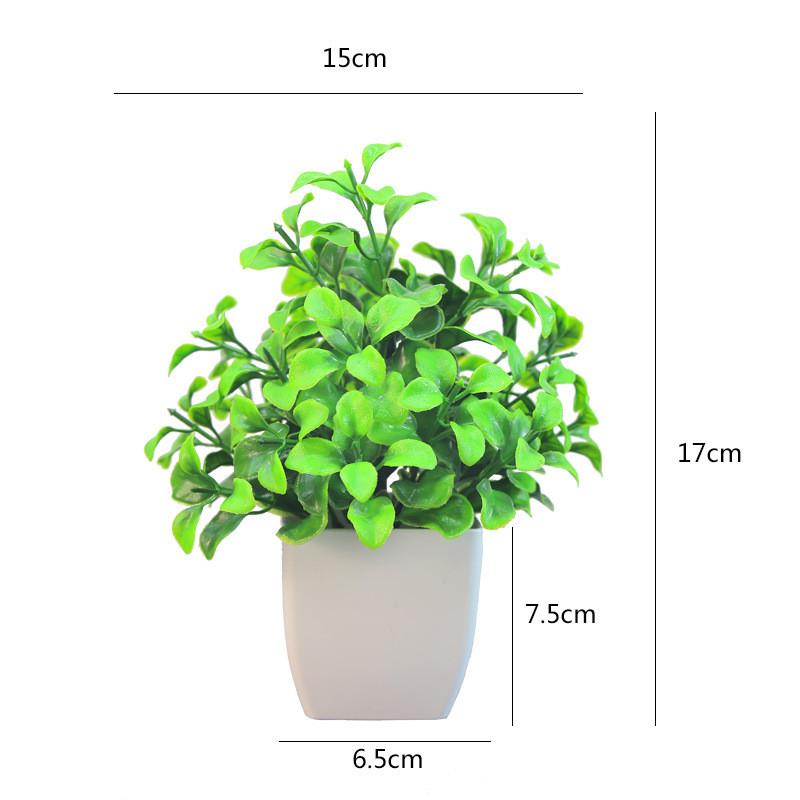 Eucalyptus Plastic Magnolia Potted Plant Bonsai For Indoor Gift Decoration