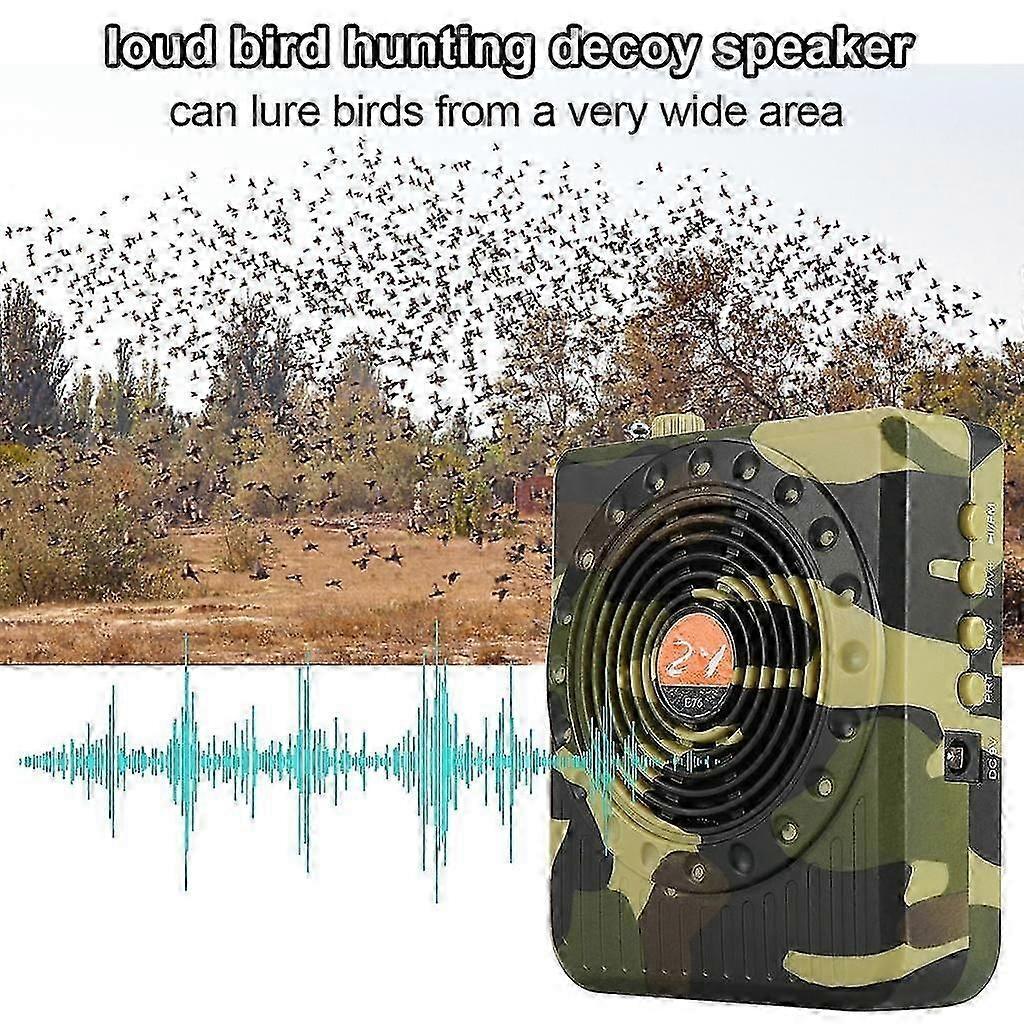 E67 35W Hunting Decoy Calls Electronic Bird Caller Camouflage Outdoor Electric Hunting Decoy Speaker MP3 Speaker Remote Controller Kit