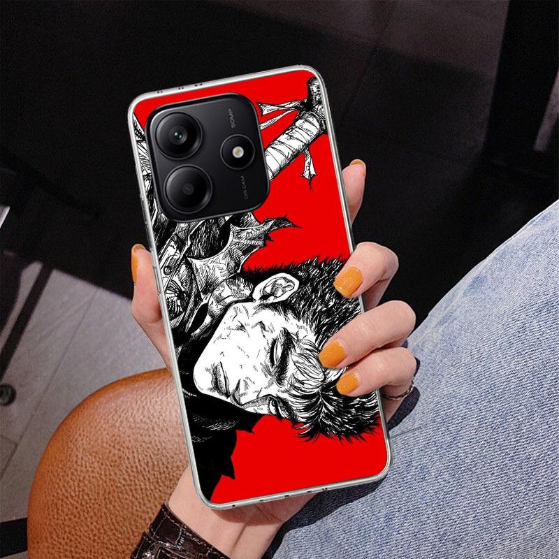 G-Guts B-Berserks Anime Phone Case For Xiaomi Redmi Note 15 14 13 12S 12 11 Pro Plus 14S 11S 11E 10 10S 11T 5G Personalized Cove