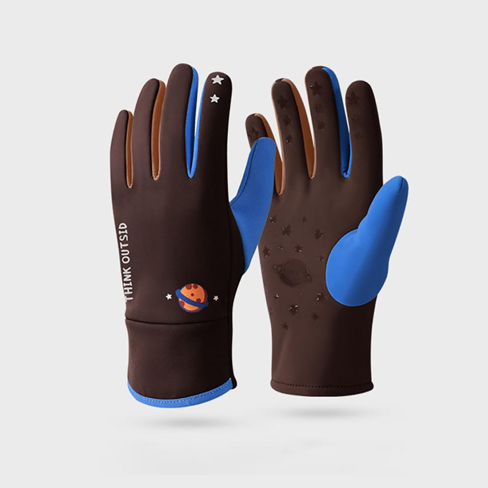 Durable And Safe Loogdeel Kids Winter Running Glove Cold Weather Warm Children Gloves Riding Thermal Windproof Sport Gloves For Hiking Biking 7-13 years