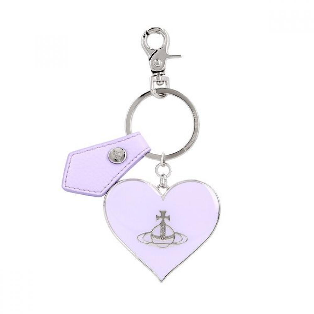 Vivienne Westwood Saffiano Hammered Orb Mirror Heart Keyring 8203011wu Om0014 8203011WU OM0014 J402