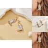 Retro Catching Eye Five Pointed Star Alloy Earrings Ideal For Women Trendy