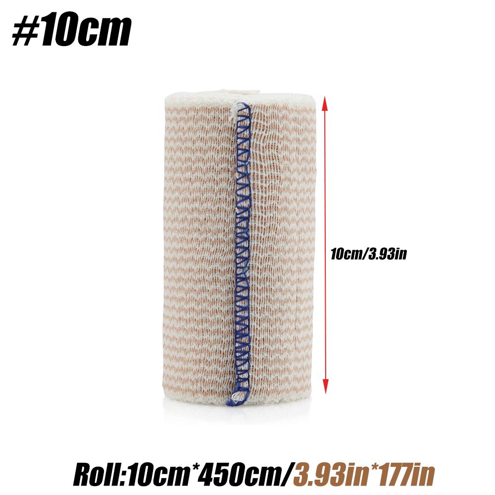 Elastic Bandage Wrap Cotton Latex Free Compression Bandage With Touch Closure For Sports Support First Aid