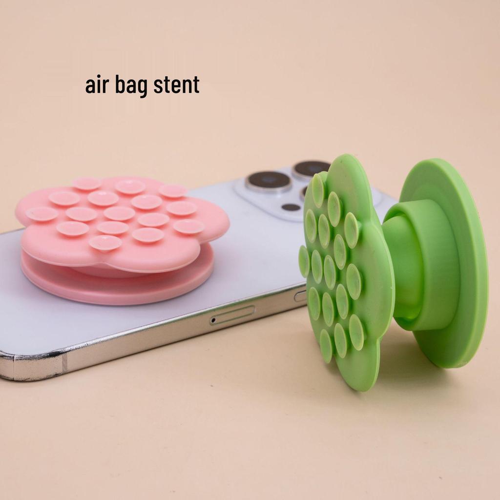 Silikon Çiçek Vantuzlu Telefon Tutucu ve Airbag Standı