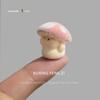 New Mini Cute Flocking Mushroom Stress Relief Healing Computer Desktop Screen Decorations Workstation Accessories Figurines