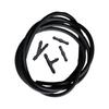 Black Rubber Windscreen Wiper Washer Jet Tube Pipe Hose 200cm Car Auto Parts