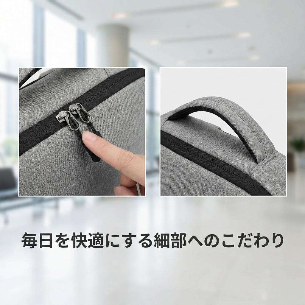 Schlank 4cm Oxford Einfach zu bedienen für Laptops und Tablets Fuji-cellar Rucksack, Dick, Stoff, Leicht, Wasserdicht, (Schwarz)