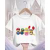 Boys and Girls Cute Minions T-shirt Summer Crew Neck Fashionable Street Popular Cartoon Casual