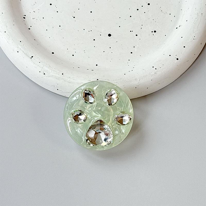 Rhinestone Magnetic Retractable Phone Holder with MagSafe, Foldable Desktop Support, Japanese Korean Style
