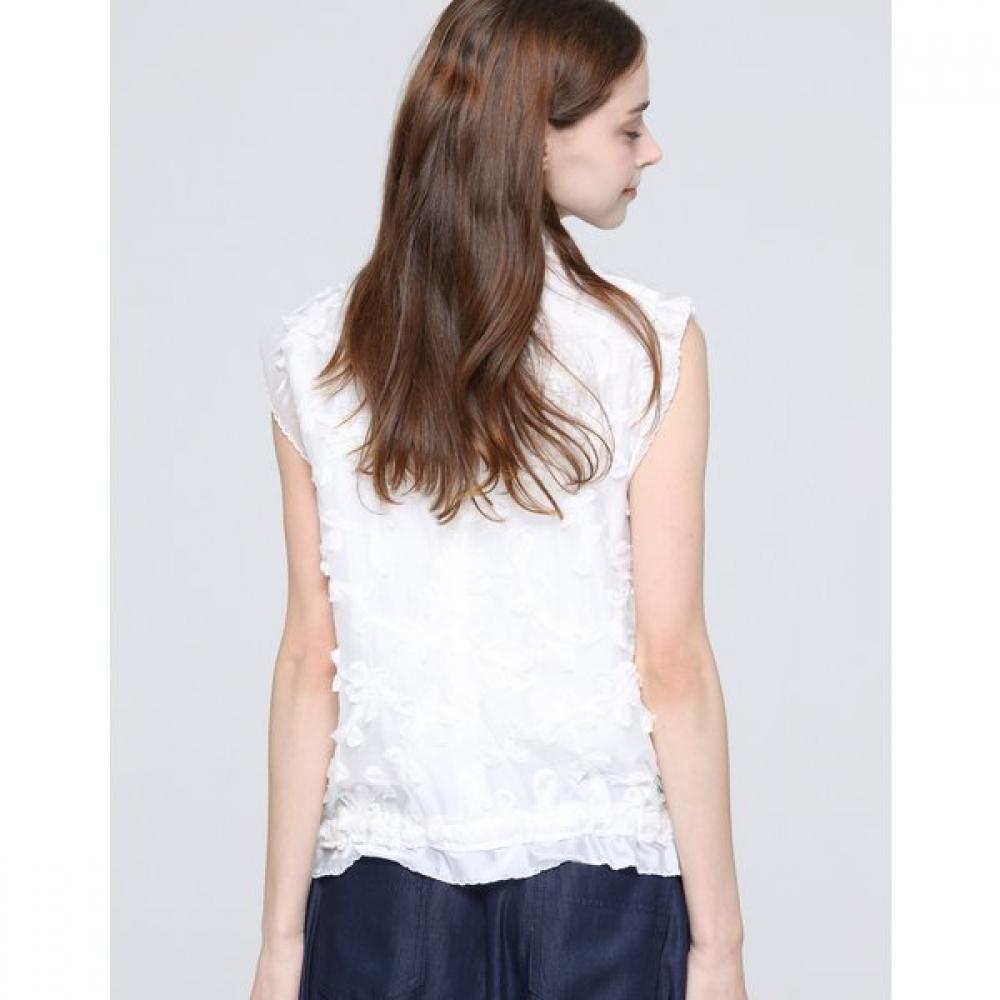 Son Jung Wan Women S Flower Embroidered SleeveleSS Zht6262041
