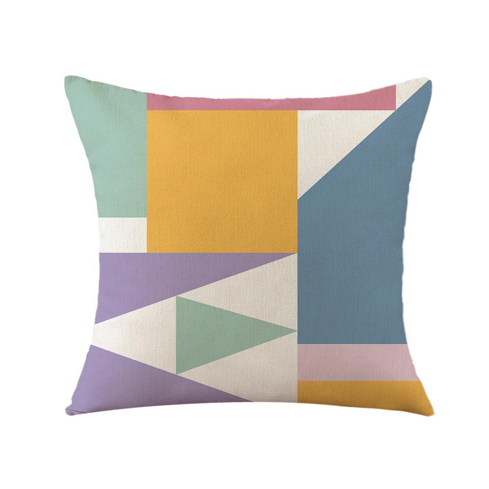 Geometrischer roter Kissenbezug Büro Kissen Sofa Kissen Bettseite Rückenlehne Kissenbezug