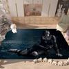 Mode B-Billie Eilish Sänger Zimmerteppiche Rutschfest Wasserabsorbierend Langes Streifenkissen Schlafzimmerteppich Haushalts Teppiche