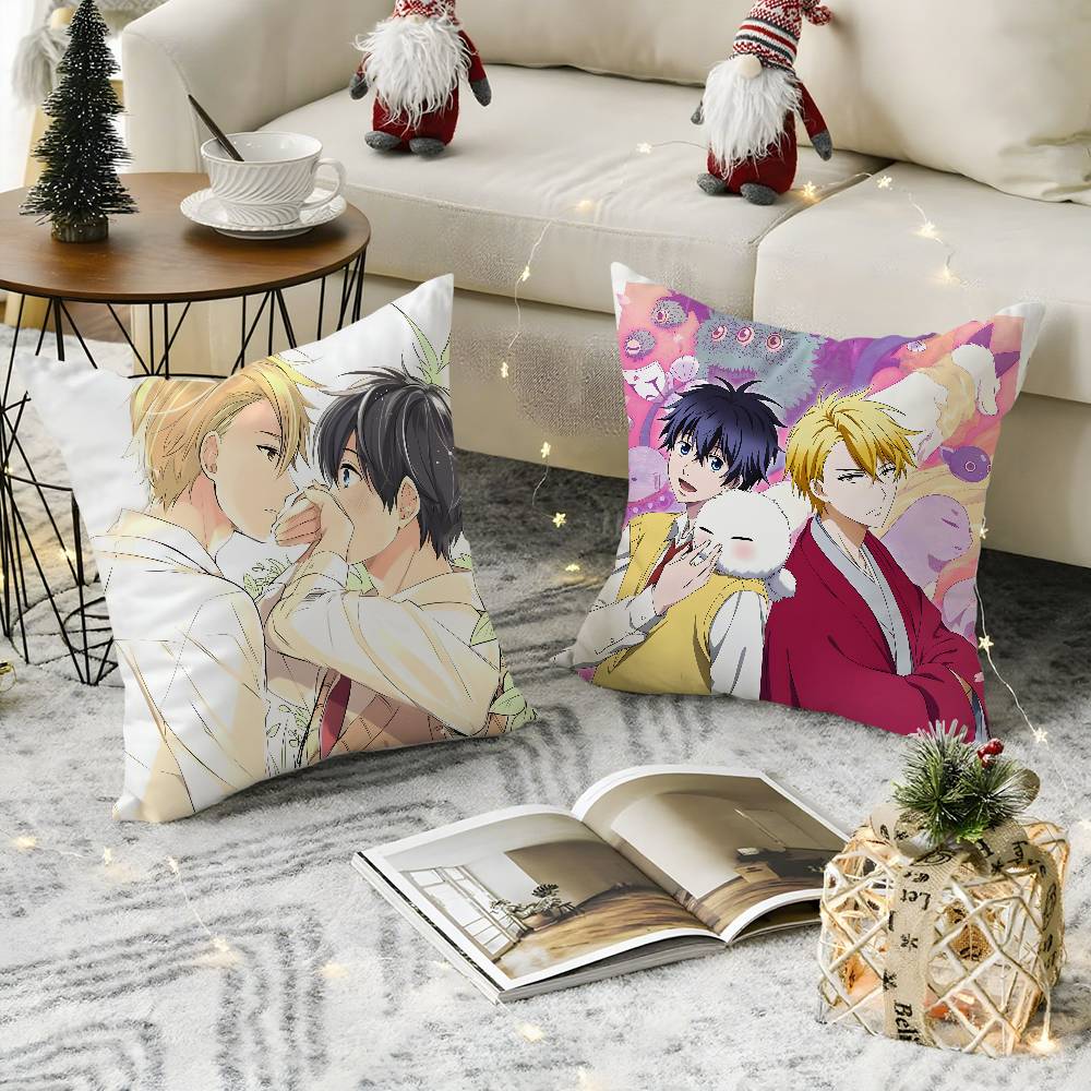 Anime F-Fukigen Na MononokeanS Pillow Case Soft Plush Fabric Double Sided Print Decorative Home Living Room Gift Cushion Cover