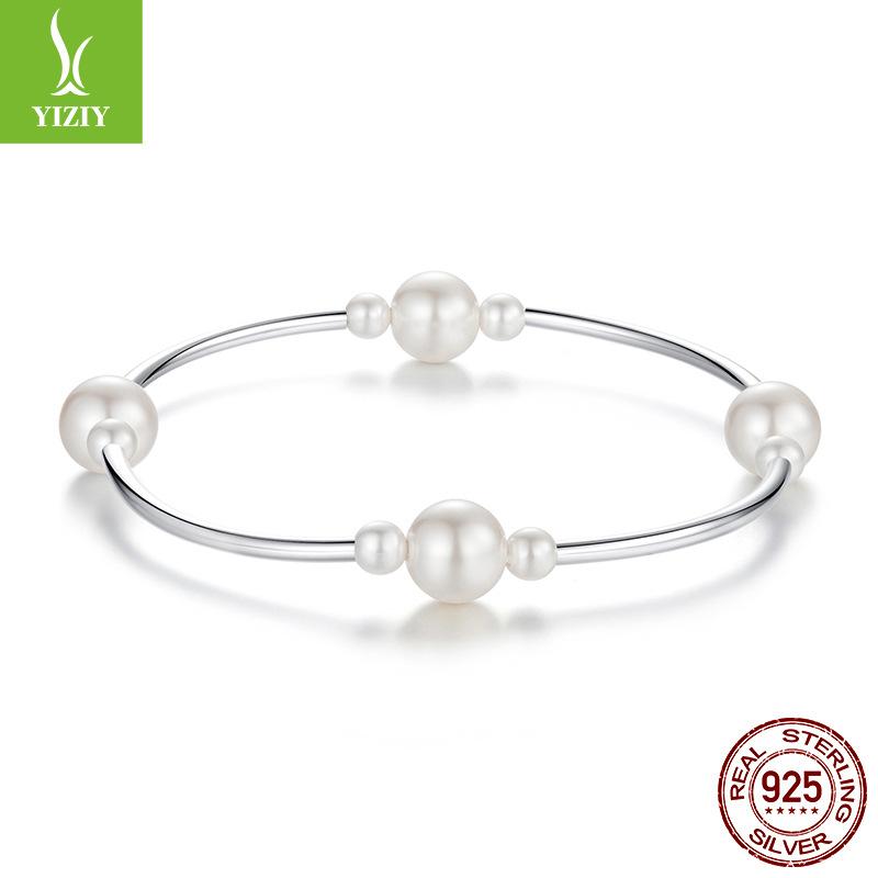 Cross-Border Supply S925 Sterling Silver Bead Bracelet, Fashionable Bracelet Jewelry Bsb203