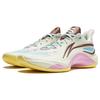 Li Ning Flashing Low Top Basketball Shoes Men Sneakers Beige Brown ABPU007-3