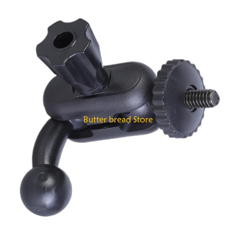 W89C 1/4inch to 17mm Ball Head Bracket Mount Adapter Holder Support Multiple Device Tripod Mount Connector Adjustable